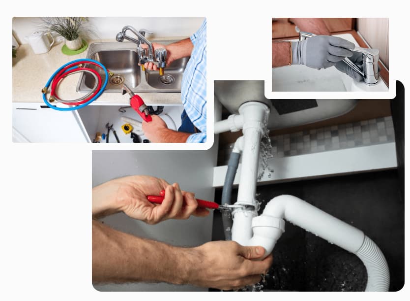 Our qualified plumber working on a professional plumbing installation